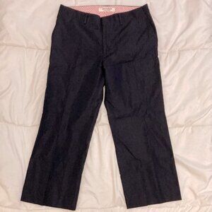Rare Find!! Junya Watanabe Pants Mens Comme des Garçons Wool Linen Navy Size L